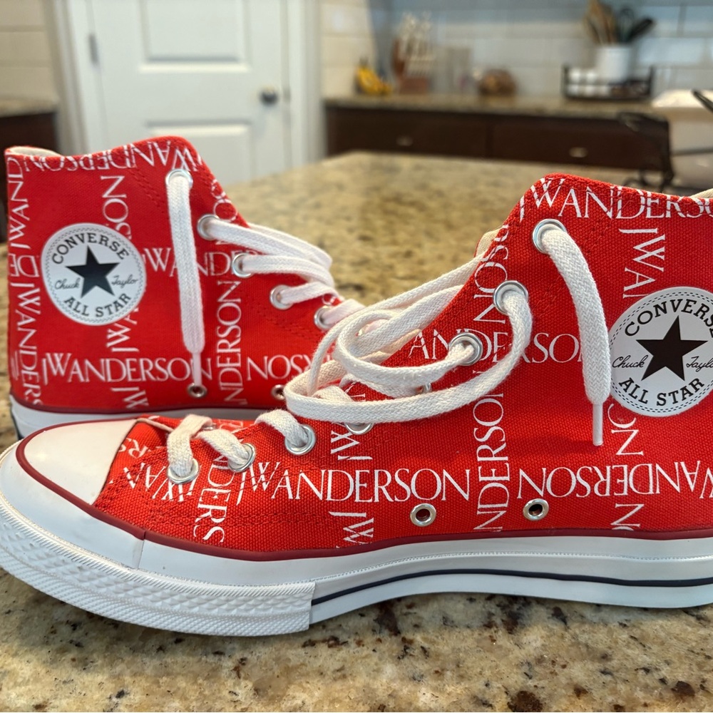 Converse Red High-Top Sneakers J.W.  Anderson x Chuck Taylor